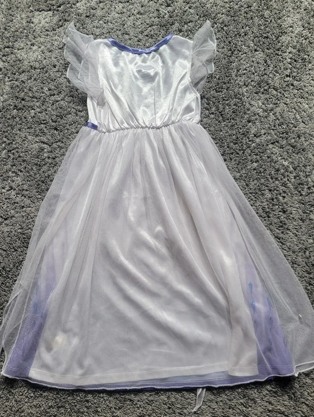 Disney Frozen II Elsa Purple and White Princess Nightgown Dress Size 4T